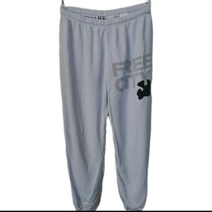 Free City Dark Pink Sweatpants Joggers Size S 113